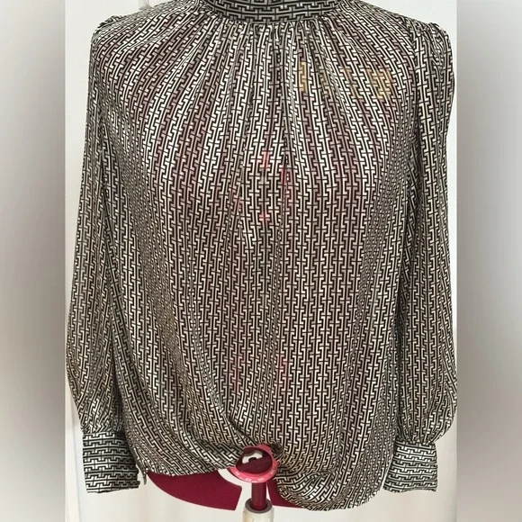 H&M silky high neck blouse L - Picture 5 of 5